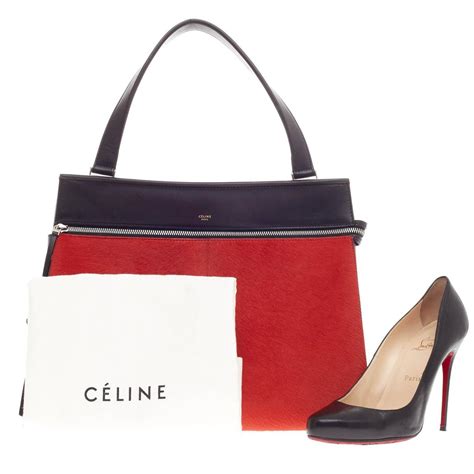 Celine Pony Hair Medium Edge Bag 